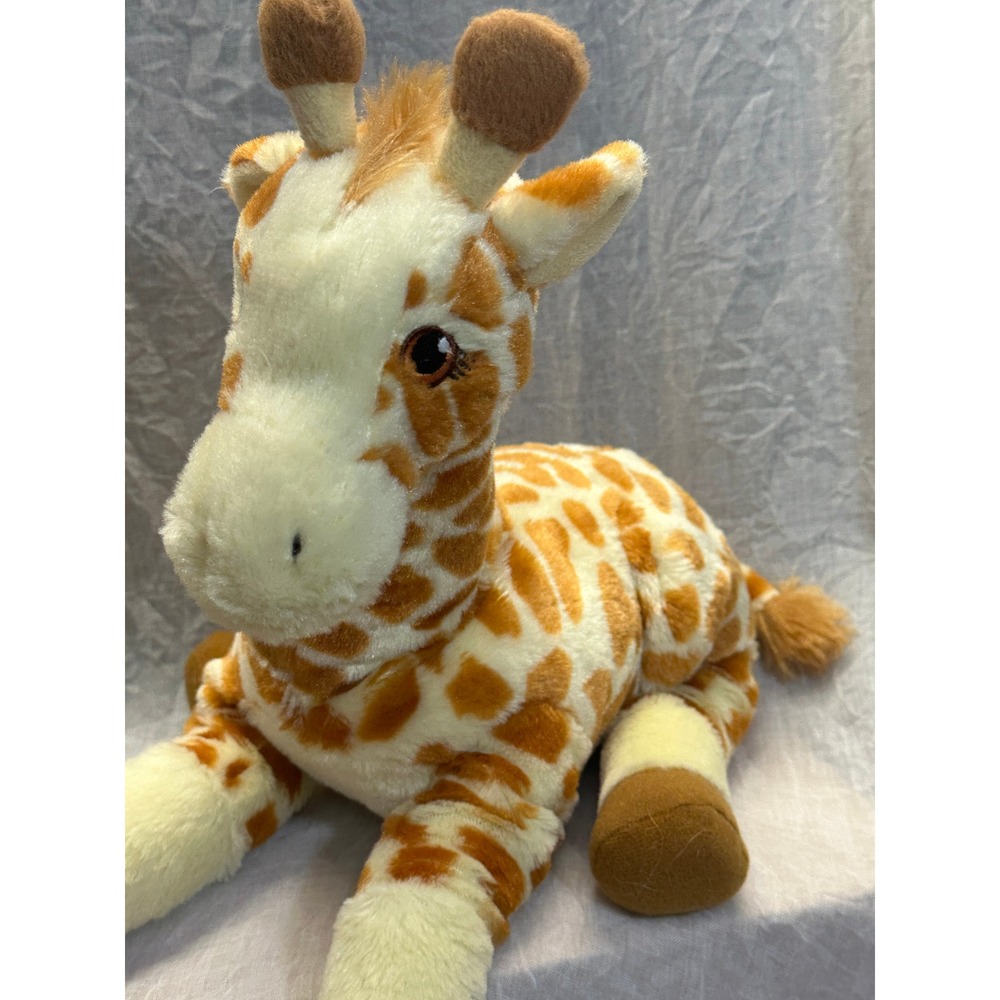 Plush Giraffe Stuffed Animal Spotted Seated Nursery Toy 11 Inch